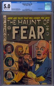 HAUNT OF FEAR #8 CGC 5.0 SHRUNKEN HEAD COVER AL FELDSTEIN
