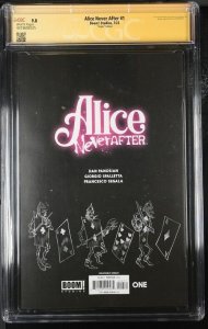 Alice Never After (2023) # 1 (CGC 9.8 SS) Signed & Sketch Dan Ponasion Census =1