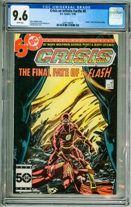 Crisis on Infinite Earths #8 (1985) CGC 9.6! White Pages!