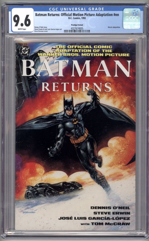 Batman Returns: The Comic Adaptation of the Motion Picture (1992) CGC 9.6 NM+