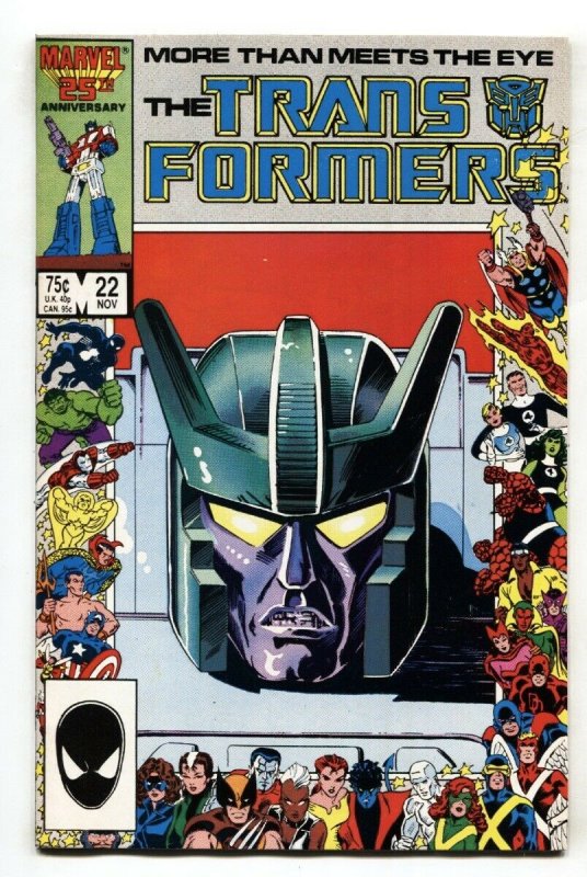 TRANSFORMERS #22 comic book 1987 Marvel - 1st Stunticons