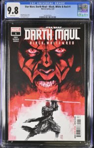 Star Wars Darth Maul Black White and Red #1 CGC 9.8 Maleev Cover A Marvel 2024