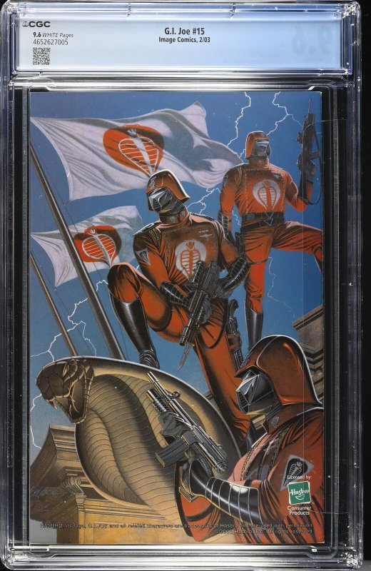 G.I. Joe #15 (2/03) Graded CGC 9.6