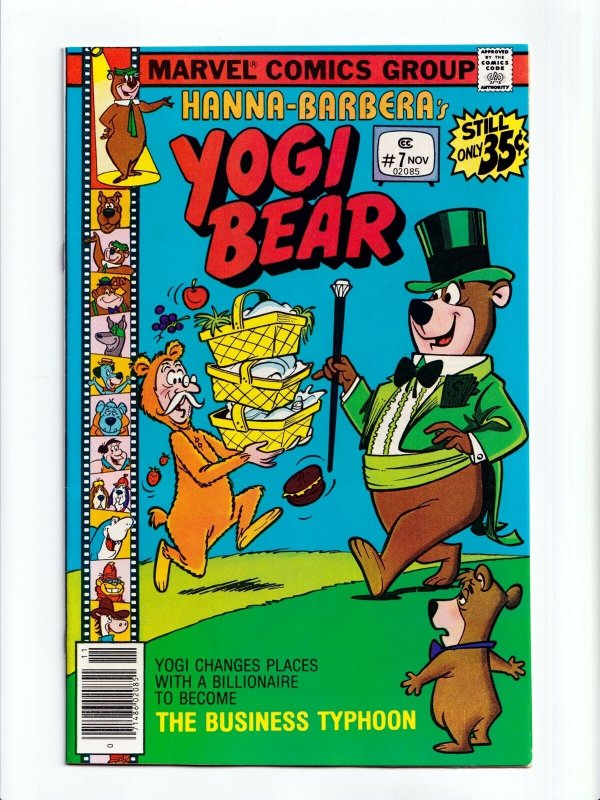 Yogi Bear #7 Hanna Barbera Marvel Comics 1978 VF