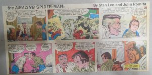 Spiderman Sunday by Stan Lee & John Romita from 7/17/1977 Size: 7.5 x 15 inches