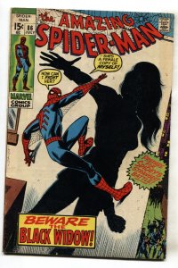 Amazing Spider-Man #86--1970--BLACK WIDOW origin--VG/FN