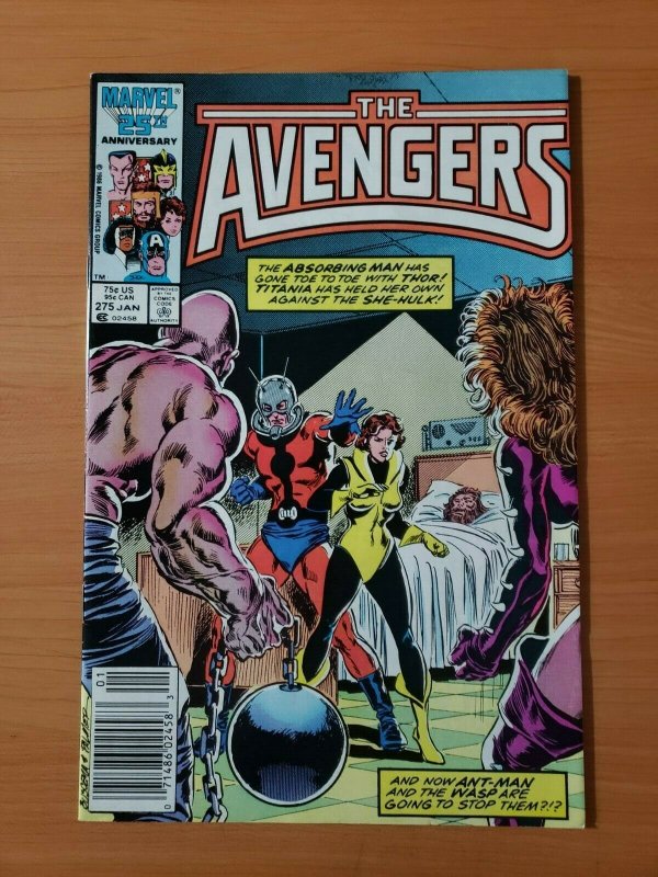 The Avengers #275 Newsstand Edition ~ NEAR MINT NM ~ 1986 Marvel Comics