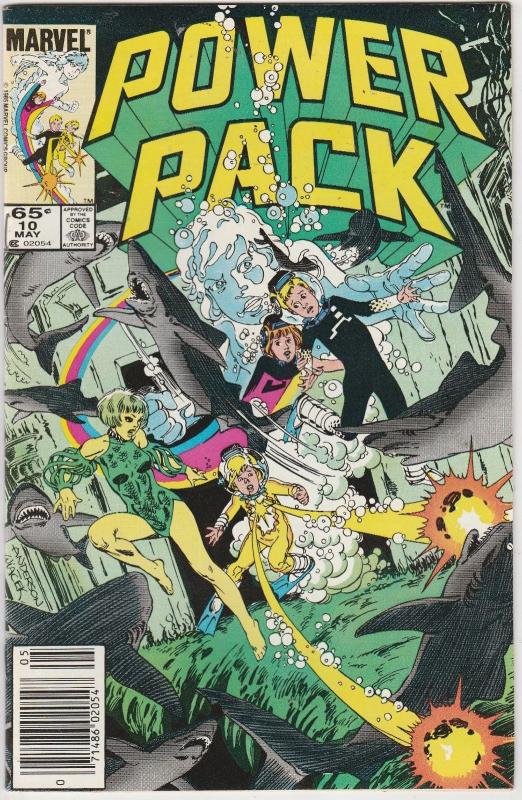 3 Power Pack Marvel Comic Books # 8 9 10 Franklin Richards Louise Simonson EP1