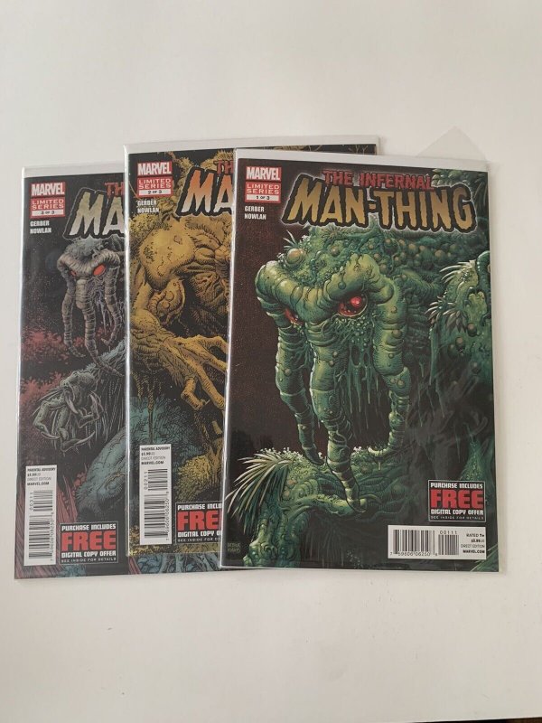 Infernal Man-Thing 1-3 Lot Run Set Near MintNear Mint Nm Marvel
