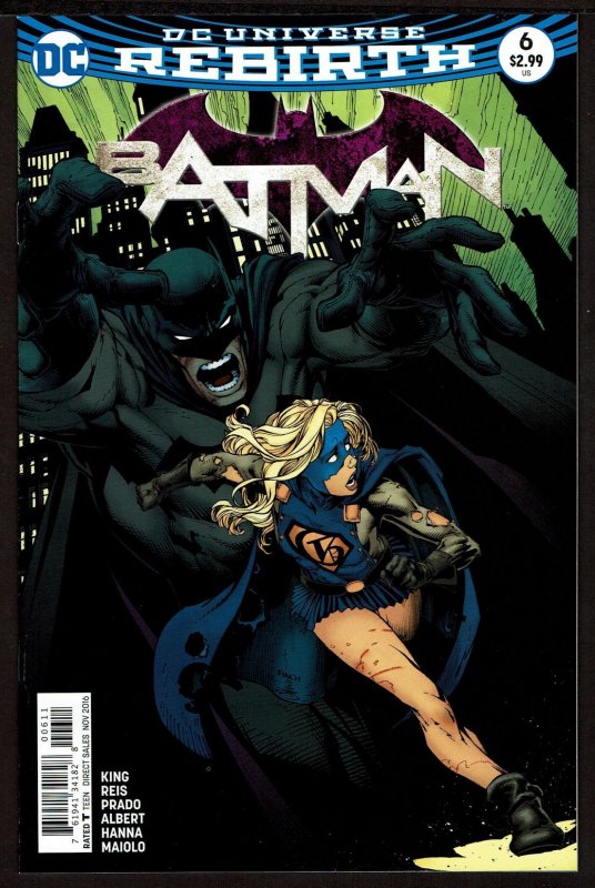 Batman #6 Rebirth (Nov 2016, DC) 0 8.5 VF+