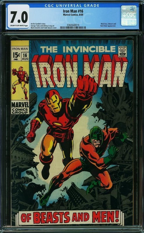 Iron Man #16 (1969) CGC 7.0 FVF
