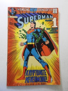 Superman #233 (1971) VG+ Condition moisture stain