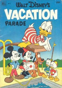 Walt Disney's Vacation Parade #3 VG ; Dell | low grade comic 1952 Donald Duck Di
