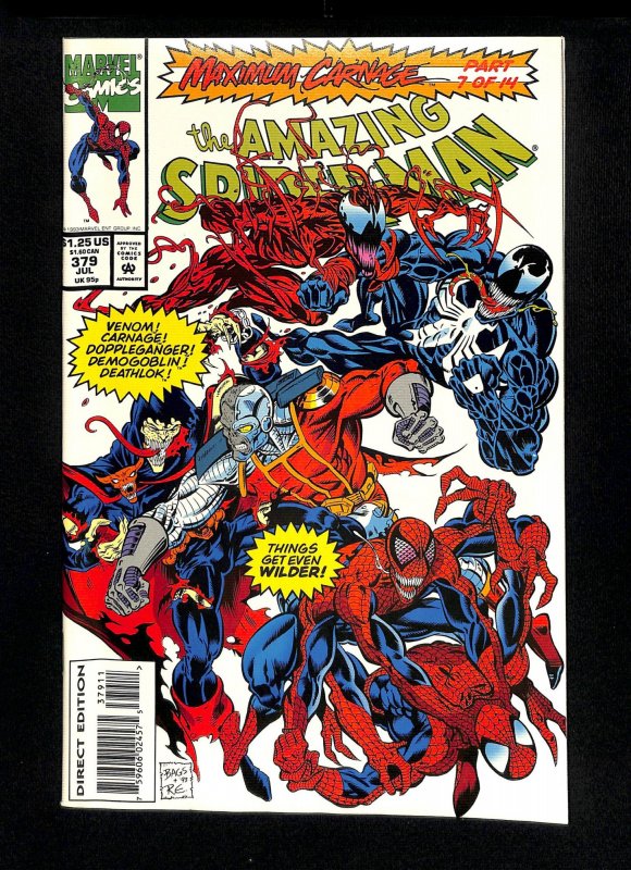 Amazing Spider-Man #379 Maximum Carnage Part 7 Venom!