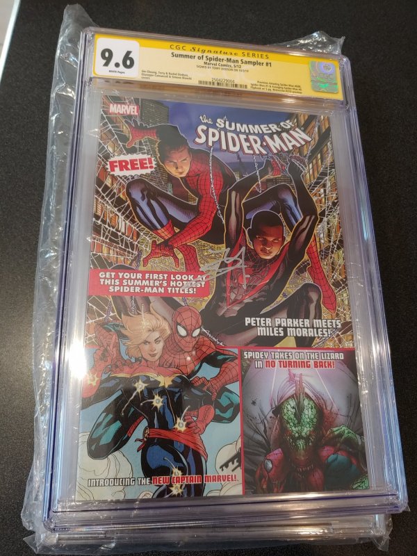 ​SUMMER OF SPIDER-MAN SAMPLER #1 CGC 9.6 SS SIGNED BY TERRY DODSON