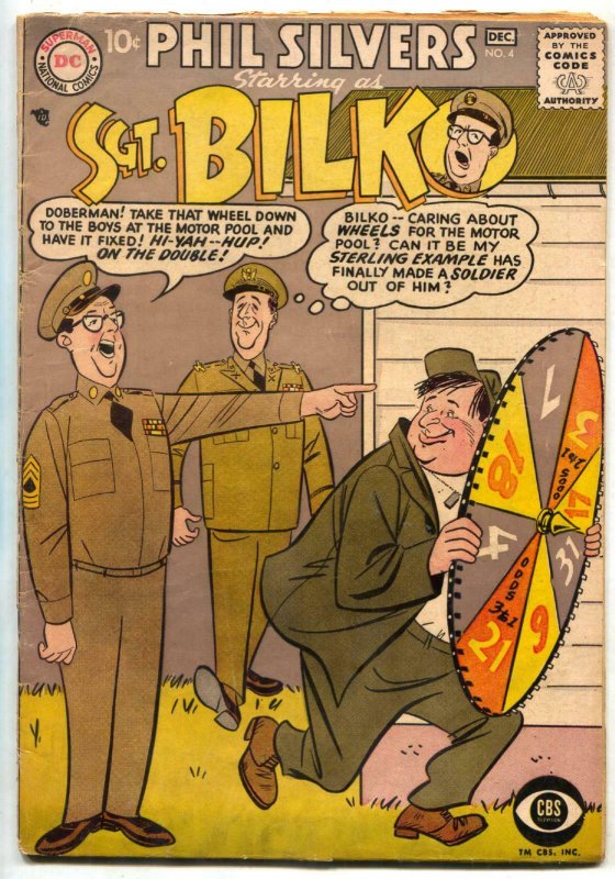 Sergeant Bilko #4 1957- DC TV Silver Age Comic Phil Silvers VG