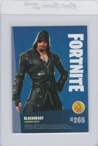 Fortnite Blackheart 265 Legendary Outfit Panini 2019 trading card series 1