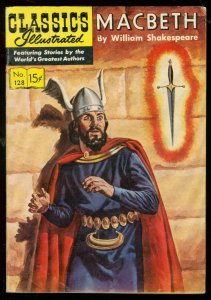 CLASSICS ILLUSTRATED #128 HRN 128-MACBETH-SHAKESPEARE FN