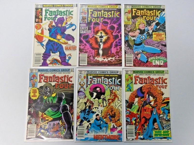 Bronze Age Fantastic Four comic lot #200-249 - 38 different avg 6.0 VF (1978-82)