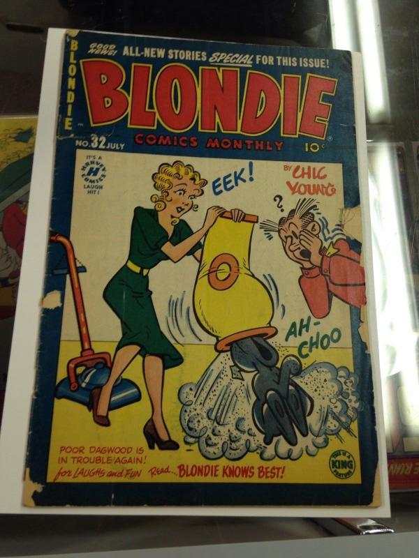 2 golden age Blondie comics 26,32 (coupon clipped)