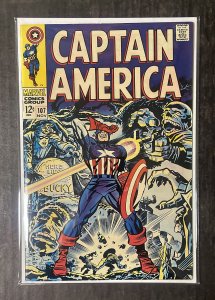 Captain America #107 (8.0 VFN ) Jack Kirby / 1st Dr. Faustus  / 1968