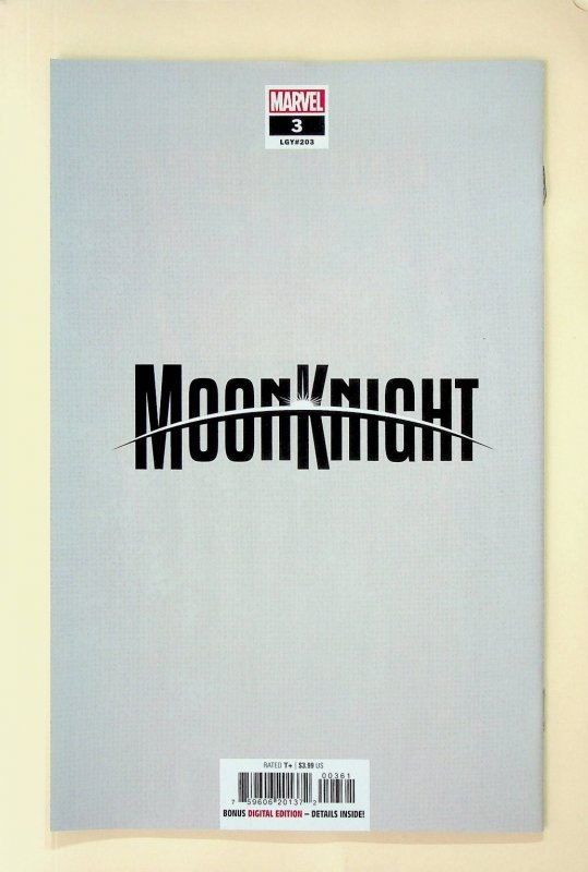 MOON KNIGHT #3 Marvel Cappuccio Hunter's Moon Modern Age