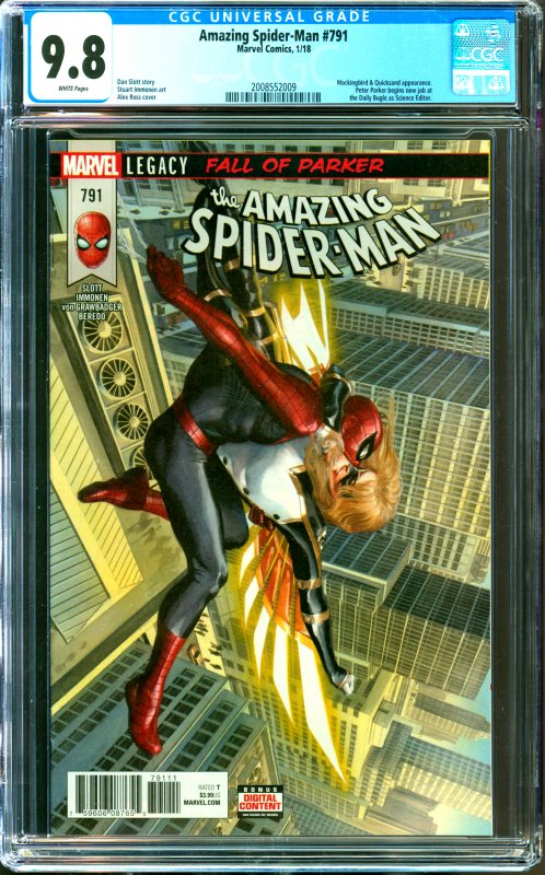 Amazing Spider-Man #791 CGC Graded 9.8 Mockingbird & Quicksand appearance