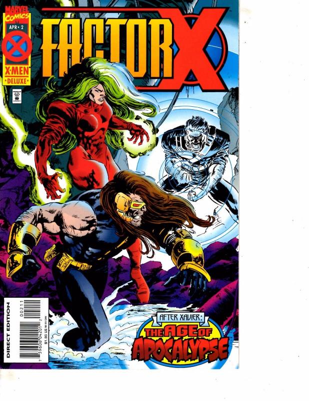 Lot Of 3 Factor X Marvel Comic Books #1 2 4 Thor Iron Man DC5