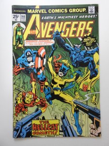 The Avengers #144 (1976) VG Condition! MVS intact! First appearance of Hellcat!