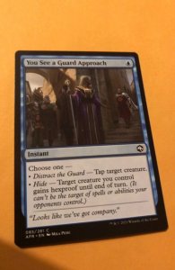 YOU SEE A GUARD APPROACH : Magic the Gathering, ADVENTURES IN FORGOTTEN REALMS