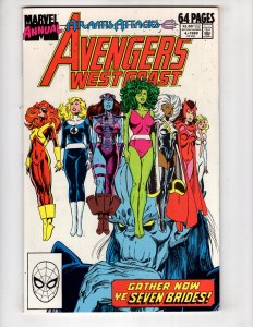 Avengers West Coast Annual #4 (1989) ATLANTIS ATTACKS / ID#163