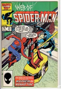 Web of Spider-Man #21 Direct Edition (1986) 7.0 FN/VF