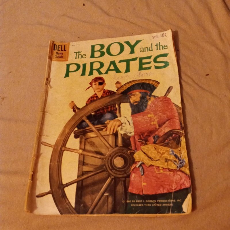 Boy and the Pirates Dell Movie Classic 1117 four color comics 1960 Silver Age 