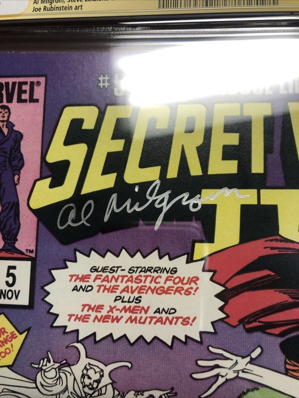 Secret Wars II #5 (CGC SS 9.8) Signed By Al Milgrom!!