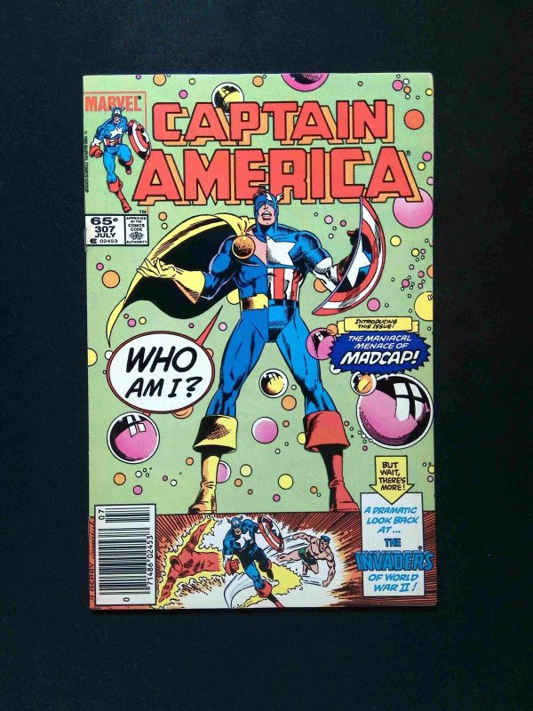 Captain America  #307  MARVEL Comics 1985 VF NEWSSTAND