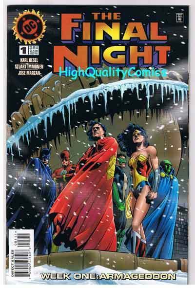 FINAL NIGHT #1, NM+, Wonder Woman, Batman, Flash, 1996, more DC in store