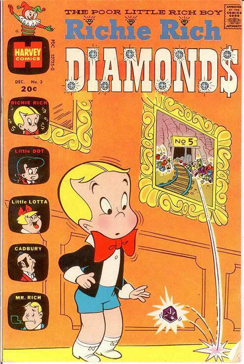 RICHIE RICH DIAMONDS (1972-1982) 3 VG+ Dec. 1972 COMICS BOOK