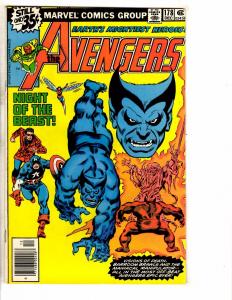 3 Avengers Marvel Comic Books # 178 179 180 Vision Waspi Iron Man Hulk Thor NP1