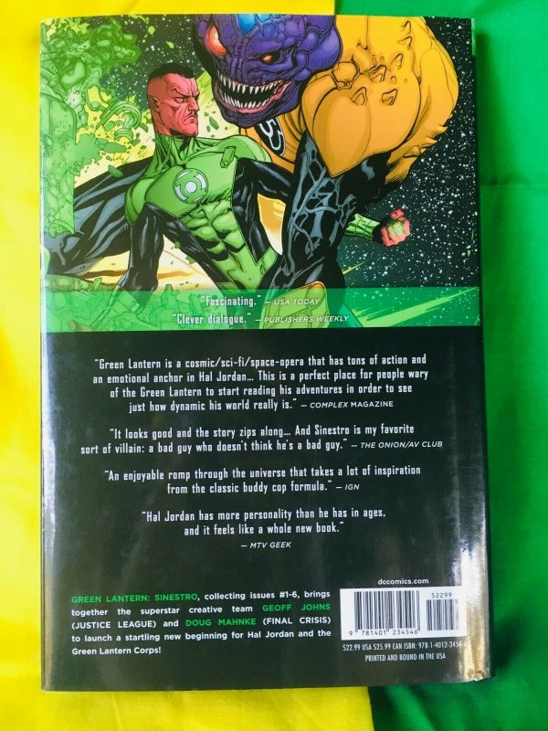 Green Lantern Volume 1 Sinestro Hardcover Graphic Novel Hipcomic