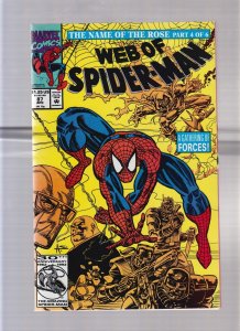 Web Of Spider Man #87 - Alex Saviuk Cover Art! (9.0) 1992