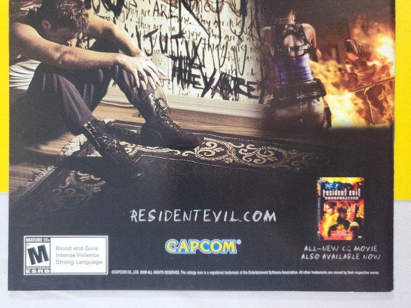 Resident Evil #1 2009 Wildstorm Video Game Art Cover