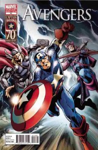 AVENGERS (2010 MARVEL) #11 VARIANT CAPTAIN AMERICA 70TH ANNIV DAVIS VAR
