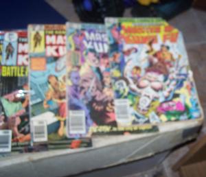 master of kung fu #18  28 31 76  88 94 105 121   shang-chi   lower grade lot