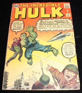 Incredible Hulk #3 (VG) Banished To Outer Space - Hard To Find - 1962