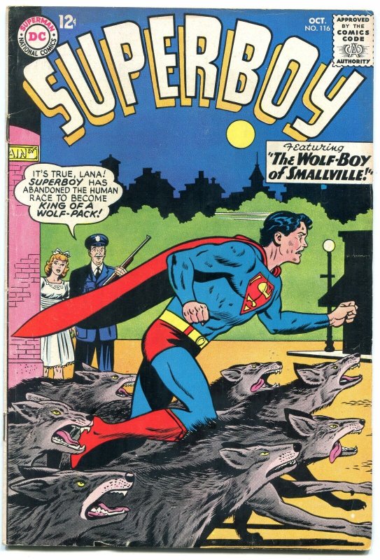 SUPERBOY #116 comic book 1964-DC COMICS-WOLF BOY OF SMALLVILLE fn+