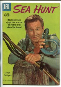 SEA HUNT #1041 1959-DELL-FOUR COLOR-LLOYD BRIDGES-SKIN DIVING-TV SERIES-vf minus