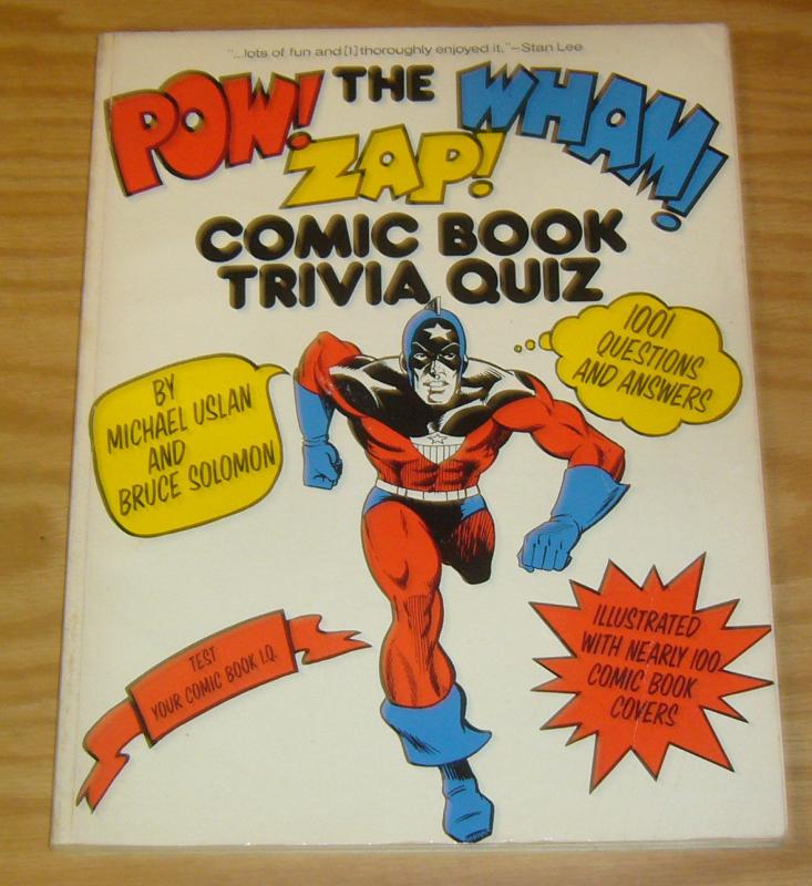 The Pow Wham Zap Comic Book Trivia Quiz Sc Fn Signed By Michael Uslan 1977 Comic Collectibles Other Hipcomic