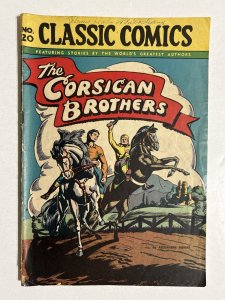 Classics Illustrated #20 The Corsican Brothers HRN 29 VG- 3.5