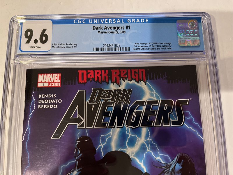 Dark Avengers (2009) # 1  (CGC 9.6 WP)| 1st App Dark Avengers