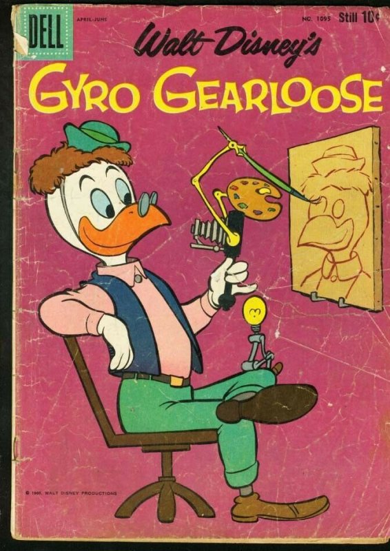 GYRO GEARLOOSE FOUR COLOR # 1095-CARL BARKS-DELL-DISNEY FR/G